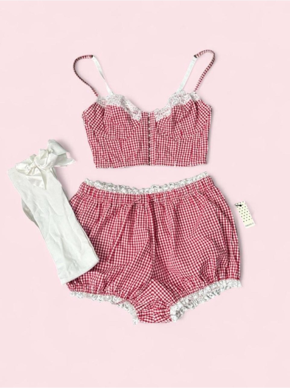 Forever 21 Gingham Bloomers Set